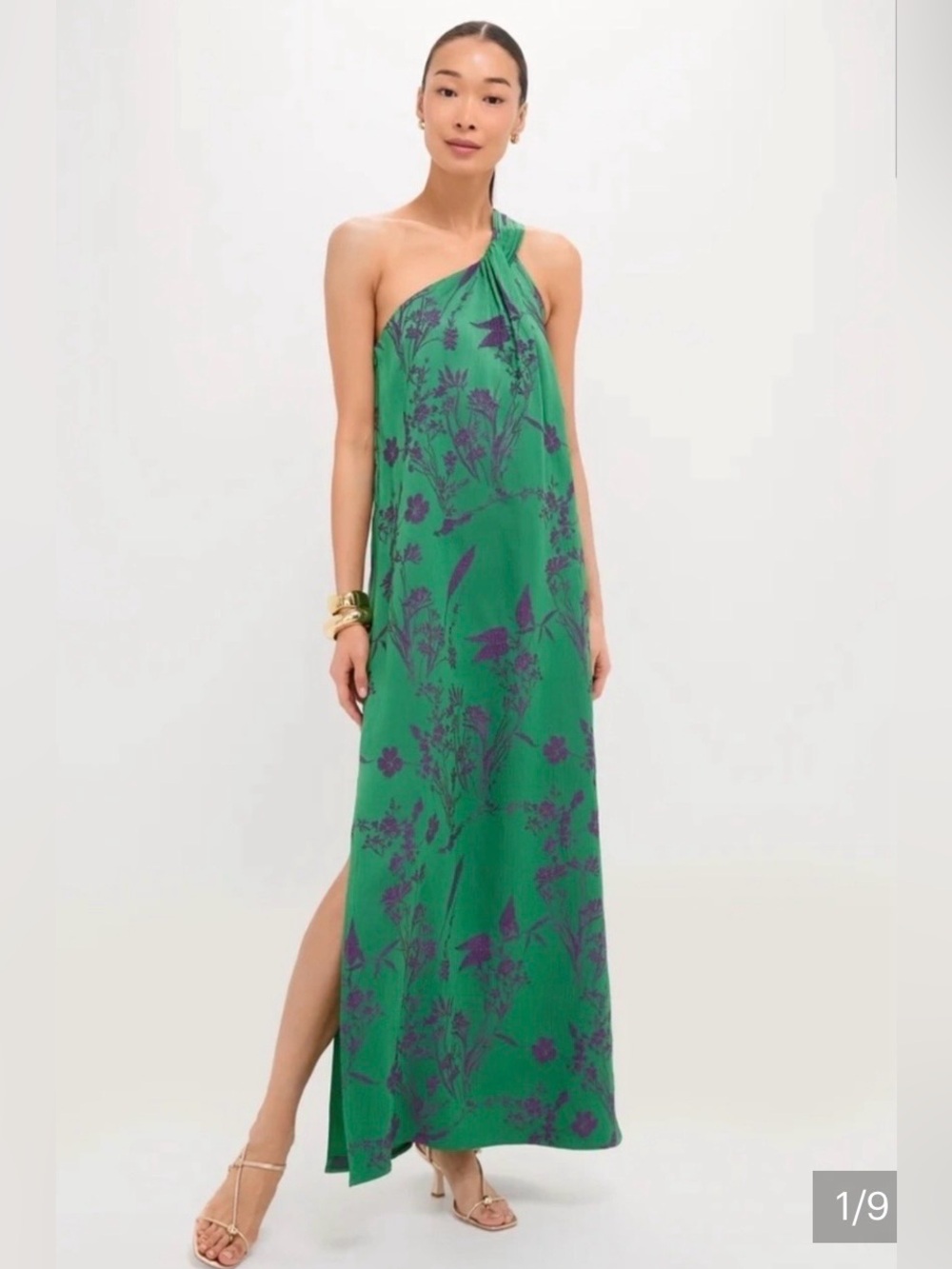 Tuckernuck NWT green jacquard gown 6